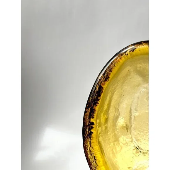 Blenko Glass Co. Amoeba Free Form Handmade Glass Catchall / Ash Tray - Picture 4 of 8